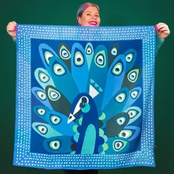 The Picturesque Peacock Square Scarf^Erstwilder Online
