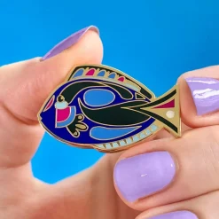 The Sartorial Surgeon Fish Enamel Pin^Erstwilder Clearance