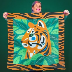 The Tranquil Tiger Square Scarf^Erstwilder Discount