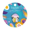 The Whimsical White Spotted Jellyfish Enamel Pin^Erstwilder Sale