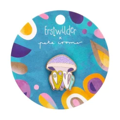 The Whimsical White Spotted Jellyfish Enamel Pin^Erstwilder Sale