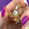 The White Rabbit Announces Enamel Pin^Erstwilder Discount