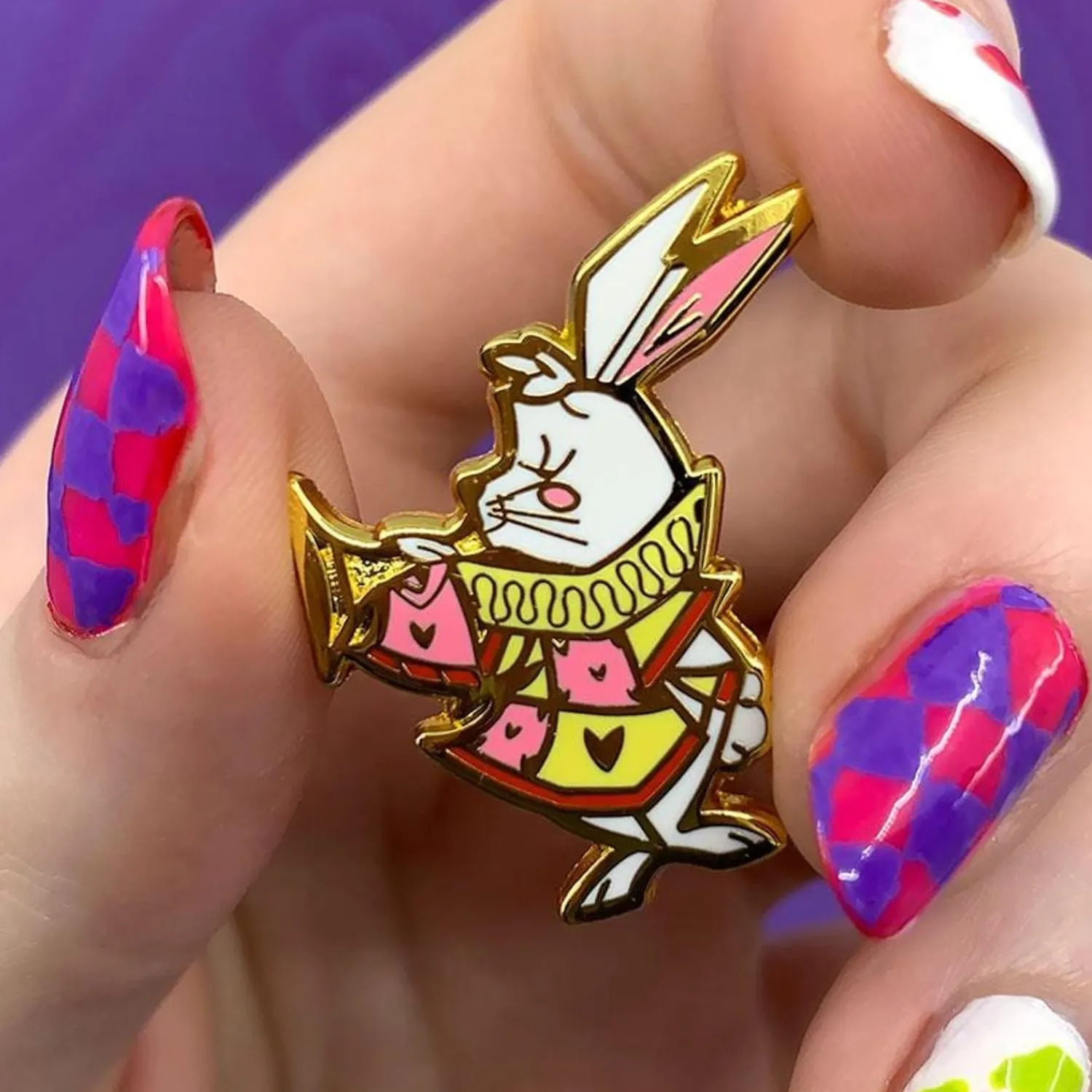 The White Rabbit Announces Enamel Pin^Erstwilder Discount