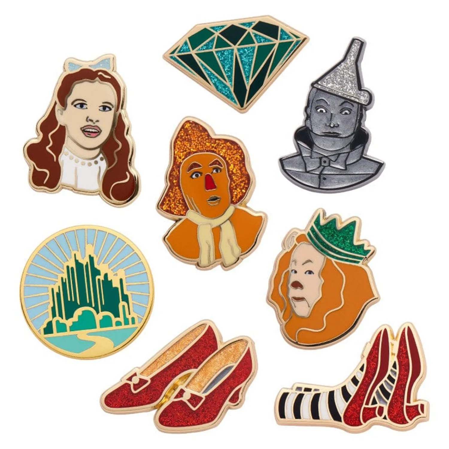 The Wizard Of Oz Enamel Pin Pack - 8 Piece^Erstwilder