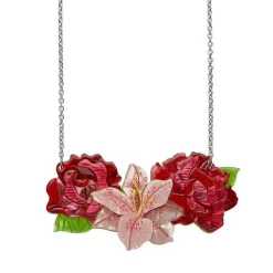 Tickled Pink Flower Necklace (Small)^Erstwilder Online