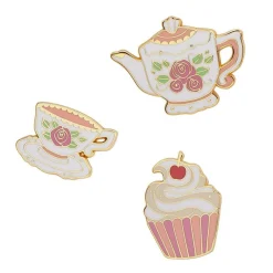 Time For Tea Enamel Pin Set^Erstwilder Hot