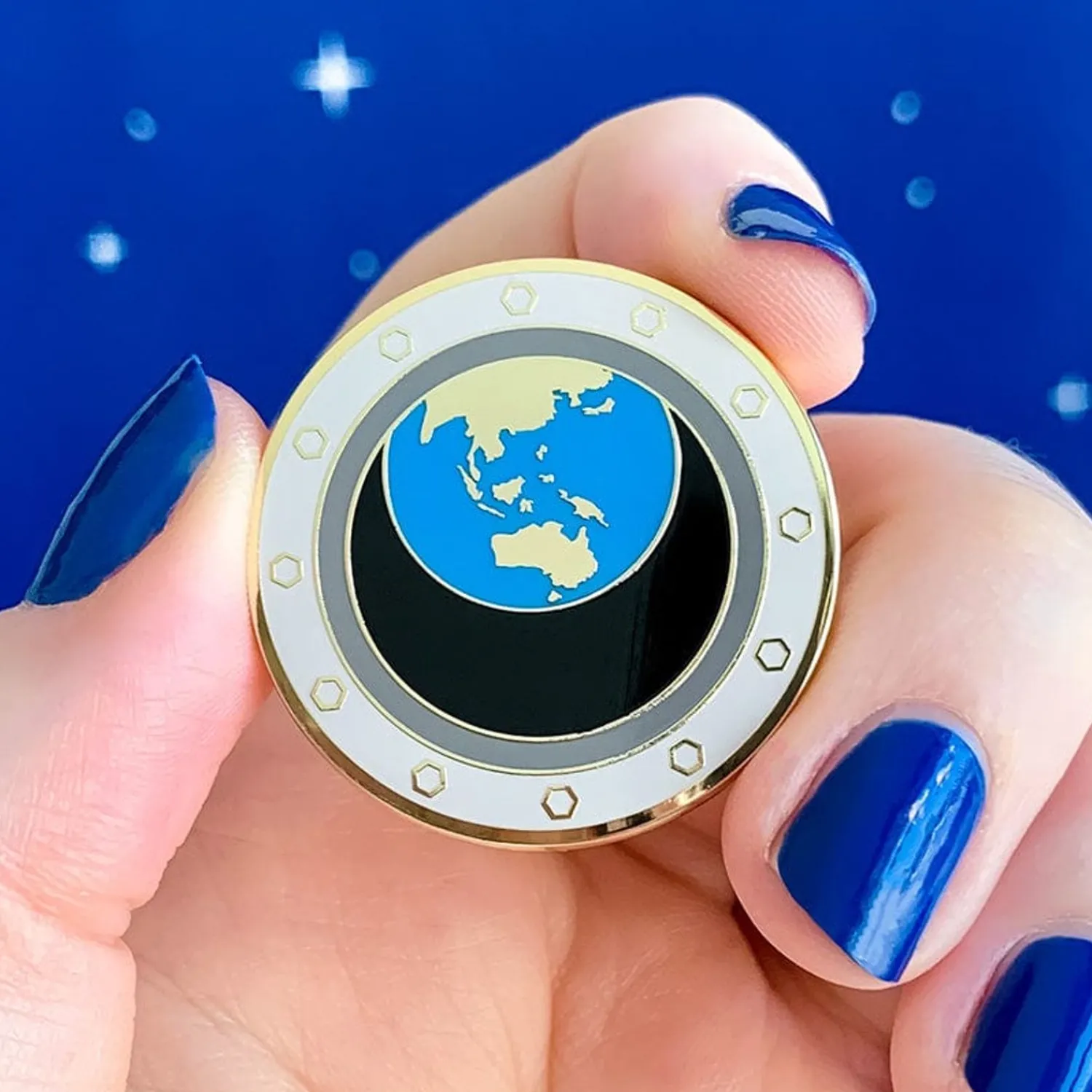 Tiny Blue Dot Enamel Pin^Erstwilder Online