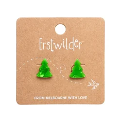 Tree Ripple Stud Earrings - Green^Erstwilder Hot