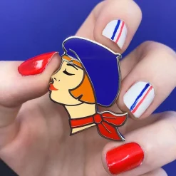 Tres Chic Enamel Pin - Blue^Erstwilder Online