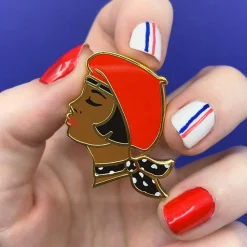 Tres Chic Enamel Pin - Red^Erstwilder Discount