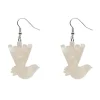 Wagtail Ripple Glitter Resin Drop Earrings - Cream^Erstwilder Online