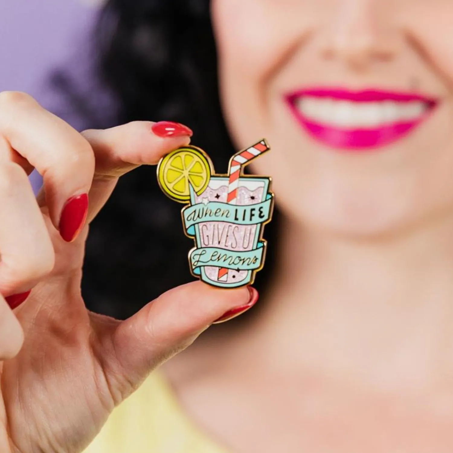 When Life Gives U Lemons Enamel Pin^Erstwilder Discount