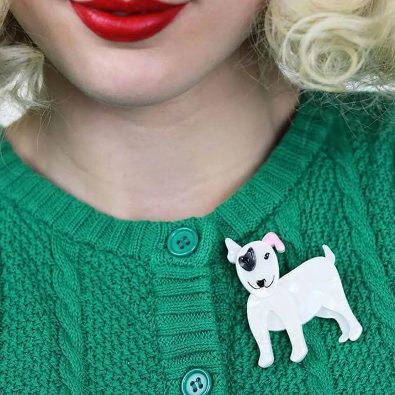 Willie The White Dog Brooch^Erstwilder Best