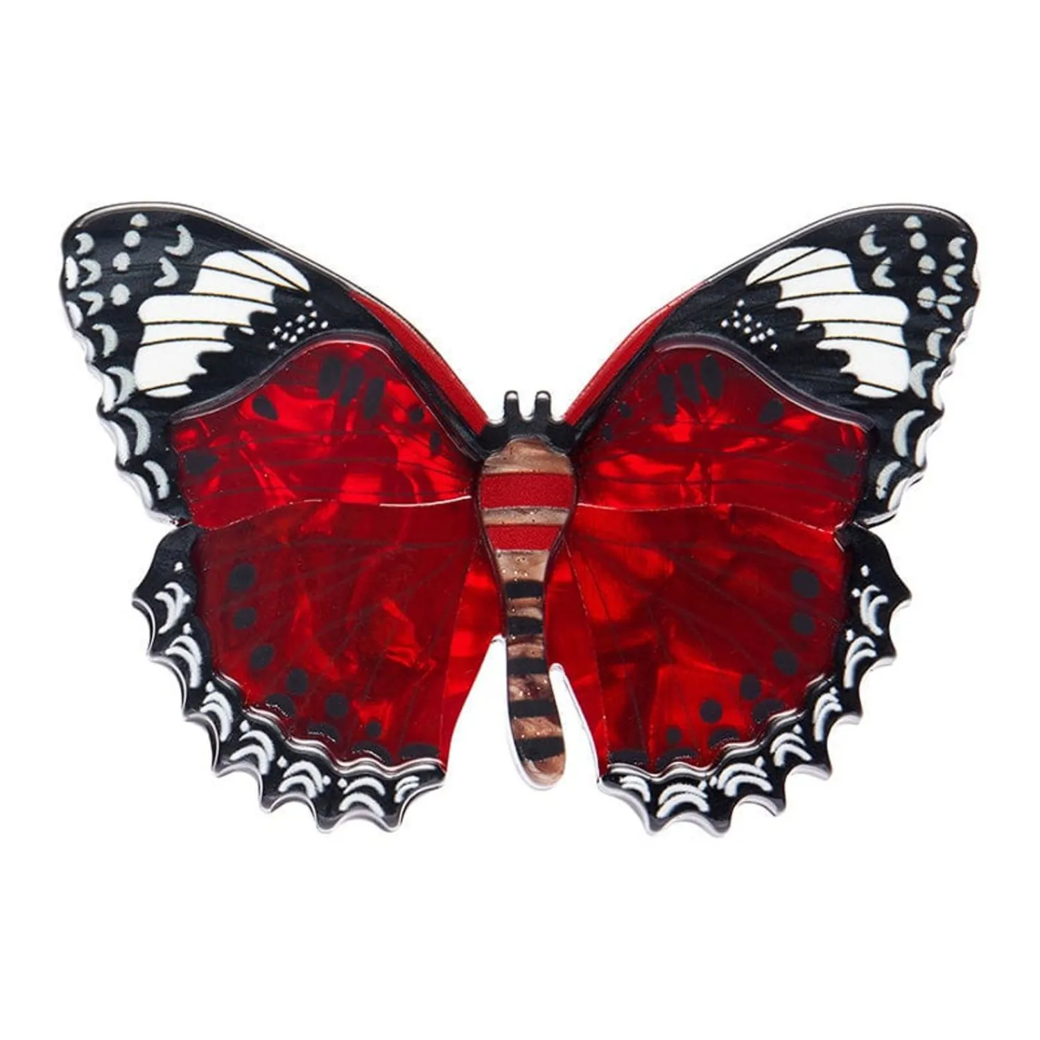 Wings Laced In Red Brooch^Erstwilder Sale