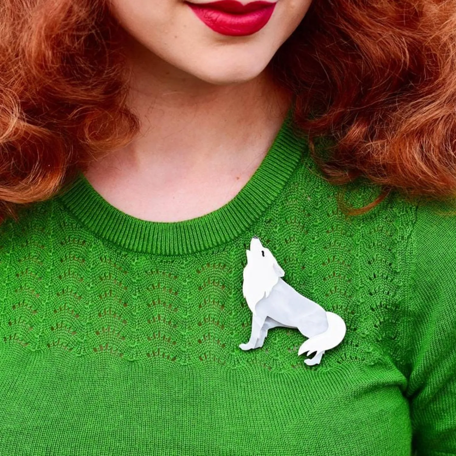 Wolfpack Of One Brooch^Erstwilder New