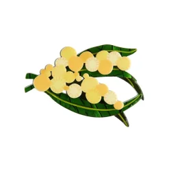 Woven Wattle Mini Brooch^Erstwilder Online