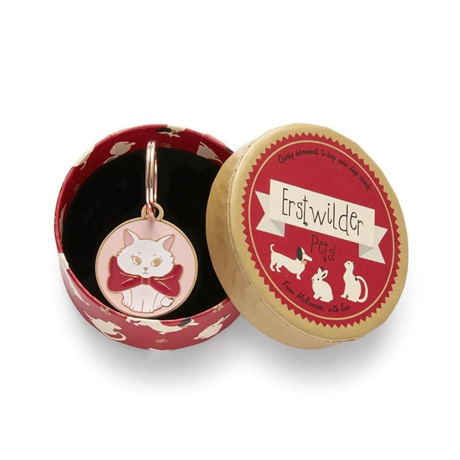 Wrapped Up In Love Enamel Pet Charm^Erstwilder New