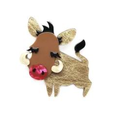 Young Warthog Brooch^Erstwilder Outlet