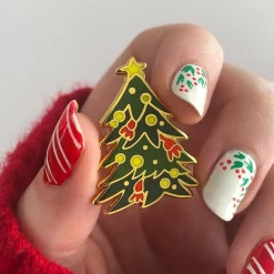 Yuletide Timber Enamel Pin^Erstwilder Online