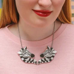 Zelda The Zany Zebra Necklace^Erstwilder Hot