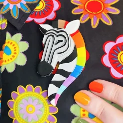 Zelda The Zestful Zebra Brooch^Erstwilder Clearance